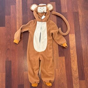 Adorable Brown Monkey Kids One Piece